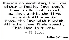 There's no vocabulary For love
