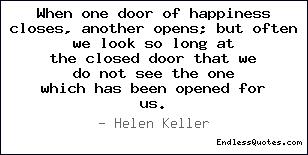When one door of happiness clo